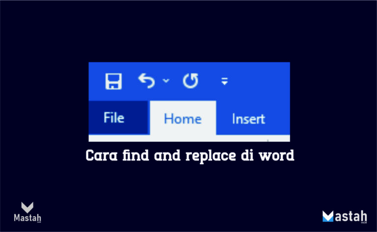 Cara find and replace di word